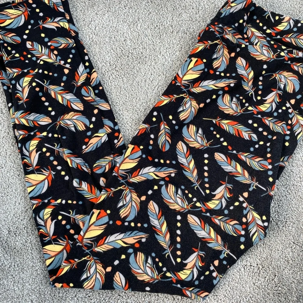 Feather print leggings - Picture 1 of 3